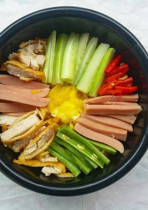Foto resep Mie bibimbap ala lazy cooking