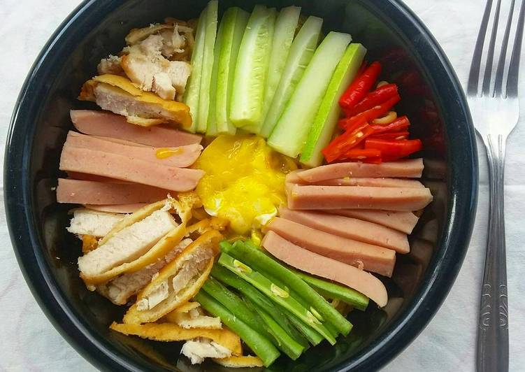 Mie bibimbap ala lazy cooking