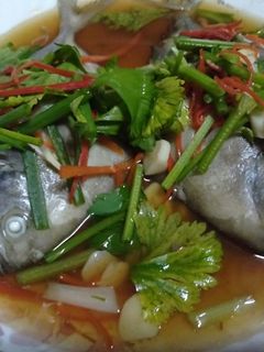 รูปของ ปลาจาระเม็ดนึ่งซีอิ้ว