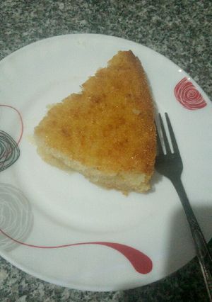 صورة لوصفة بسبوسه على اصولها