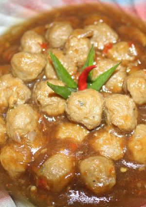 Foto resep Pentol goreng pedas manis