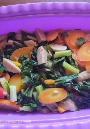 Foto resep Sayur Sawi Wortel Bakso