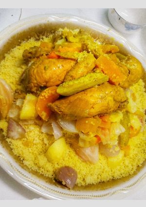 A picture of Moroccan Steamed Couscous.