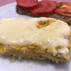 Una foto de Pastel de choclo con milanesas de berenjenas