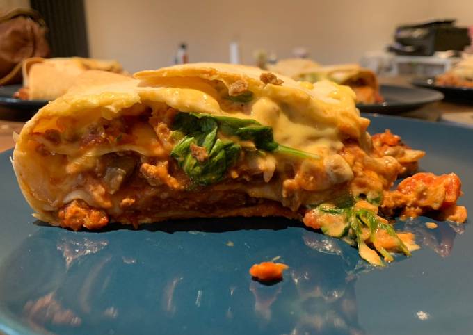 Step-by-Step Guide to Prepare Super Quick Homemade Giant stuffed vegan tortillas