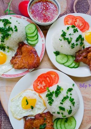 Hình của món Cơm tấm sườn ốp la.