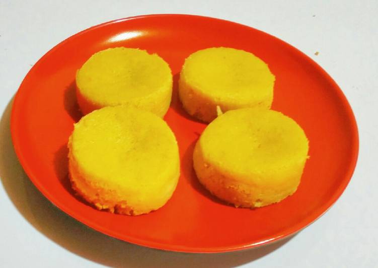 Oven steamed moist mango cake