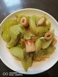 Rolled Fisball Sauteed with Green Mustard