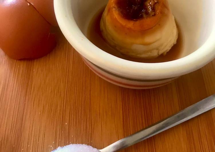 Flan al microondas