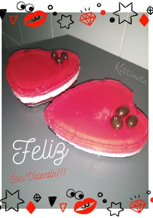 Una foto de Tarta individual Gelatina (San Valentín)