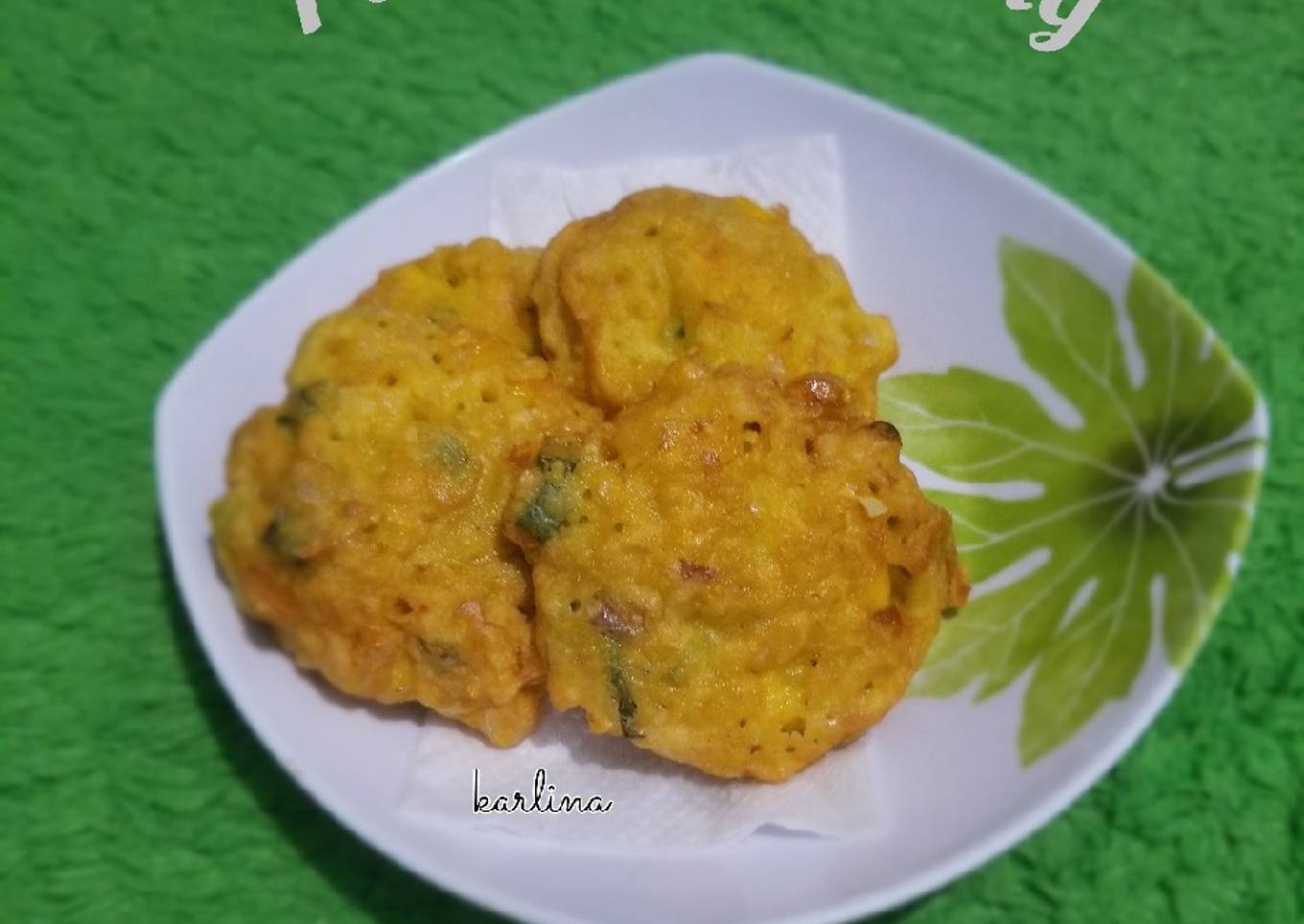 Perkedel Jagung (Gluten Free)