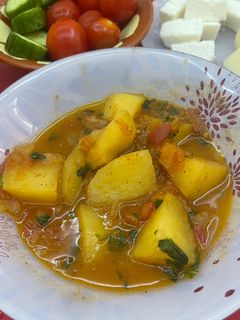 صورة لوصفة بطاطا للفطور او العشاء