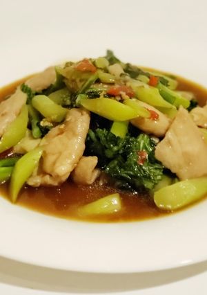 รูปของ ผัดคะน้าฮ่องกงน้ำมันหอย/หมูนุ่ม👍😋