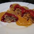 Pimientos del piquillo rellenos de salmón a la naranja