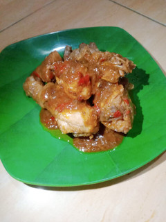 Foto resep Rendang ayam bumbu instan