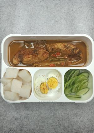 Foto resep Opor Ayam Diet + Lontong Konnyaku