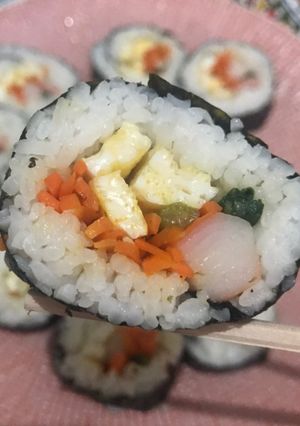 Foto resep Kimbap (Manfaatin nasi sisa semalam 😁)