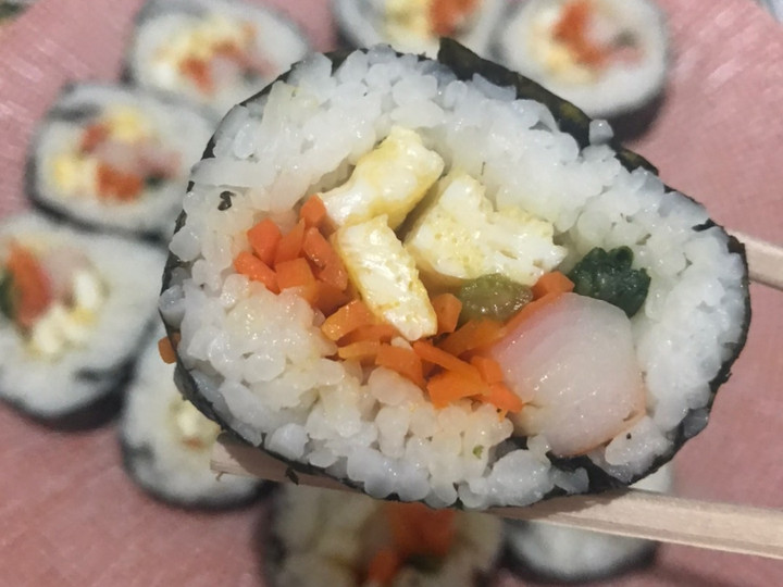 Resep Kimbap (Manfaatin nasi sisa semalam 😁) yang Lezat