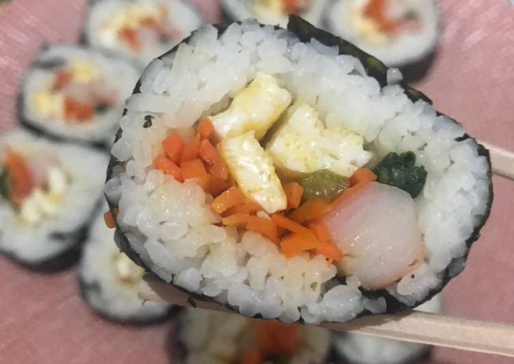 Resep Kimbap (Manfaatin nasi sisa semalam 😁) yang Enak