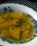 Canh bí đỏ thịt băm