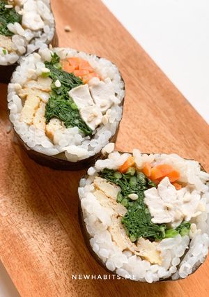 Foto resep Gimpab / sushi 314 kcal l menu diet