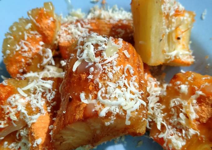 Resep Singkong keju rasa jagung manis yang Bisa Manjain Lidah