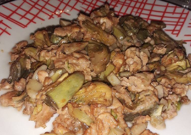 Revuelto de alcachofas