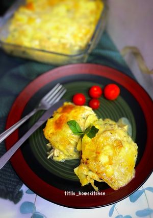 A picture of Creamy White Spinach Chicken Lasagna.
