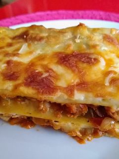 Una foto de Lasaña de carne