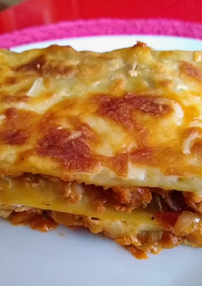 Una foto de Lasaña de carne