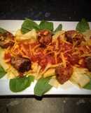 Home made Meatballs, Pasta & tomato sauce