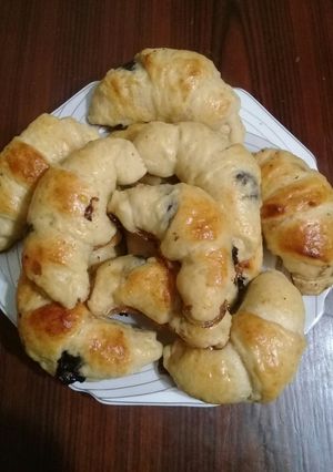 صورة لوصفة كرواسون بعجينه بسيطه