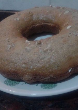 Una foto de Budín de frutos rojos con frutos secos