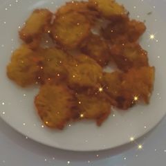 A picture of Yam fritters.