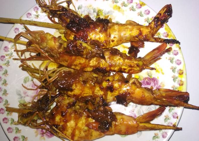 Udang bakar teflon