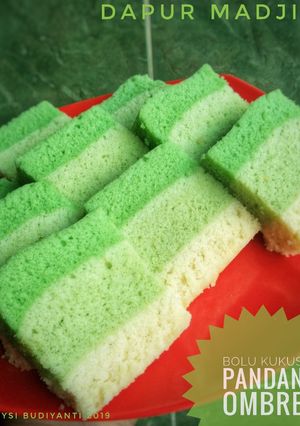 Foto resep Bolu Kukus Pandan Ombre