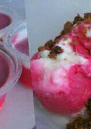 Foto resep ICE CREAM (MILK, Grape, Strawberry)