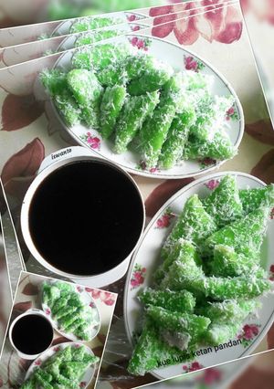 Foto resep Kue lupis ketan pandan
