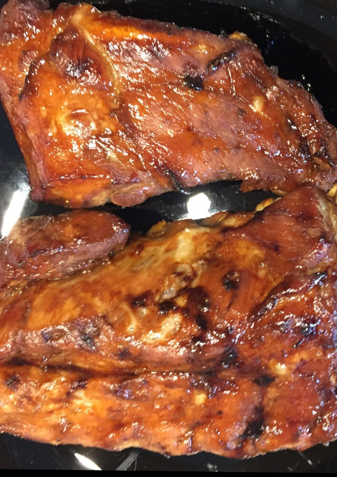 Una foto de Costillas salsa teriyaki