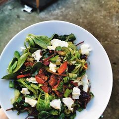 Goats Cheese Roasted Tomato Pepper Salad A picture of Goats Cheese Roasted Tomato Pepper Salad.