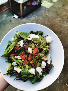 A picture of Goats Cheese Roasted Tomato Pepper Salad.