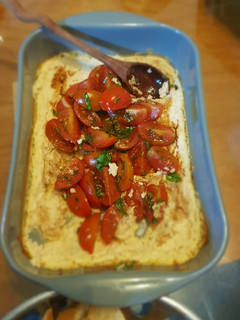 Una foto de Dip de queso de cabra al horno