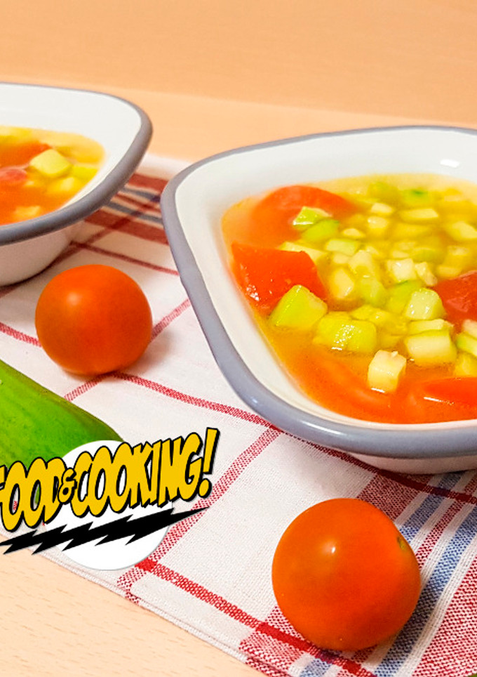 Una foto de Ensalada Fresca de Pepino y Tomate