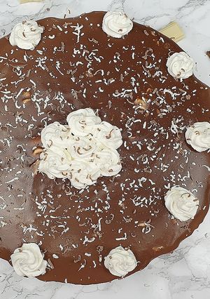 Une photo de Entremet aux trois chocolats