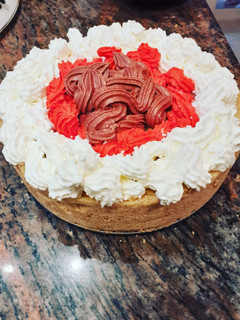 Una foto de Tarta fría de natillas
