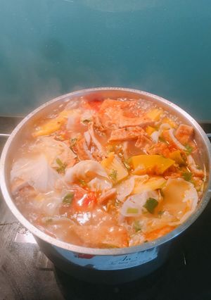 Hình của món Bún chả cá rau củ.