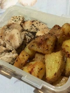 Foto resep Ayam panggang teflon + potato wedges