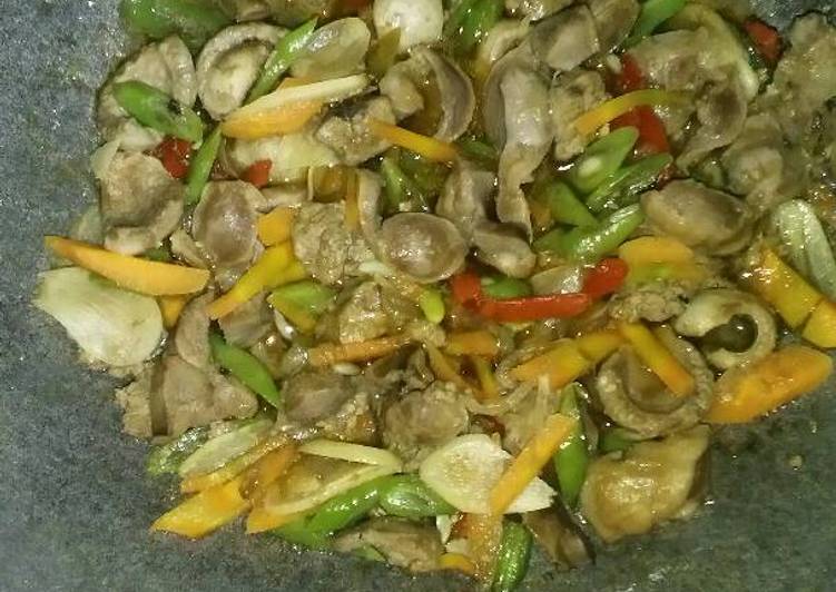 Resep Tumis hati, buncis dan wortel Lezat
