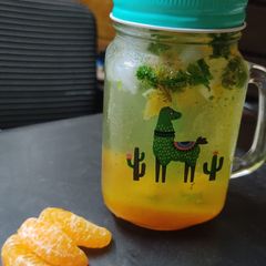 A picture of Mint orange mocktail.