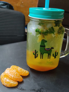 A picture of Mint orange mocktail.